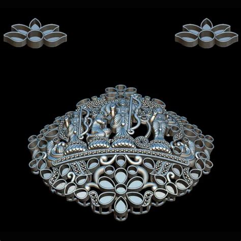 Download Ram Darbar Pendant CAD Design | 3D Jewelry File