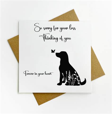 Sorry For Your Loss Card - Thinking Of You Dog Sympathy Cards for Loss ...