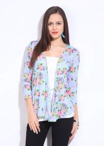 ONLY Women Shrug - Buy Light Blue ONLY Women Shrug Online at Best ...