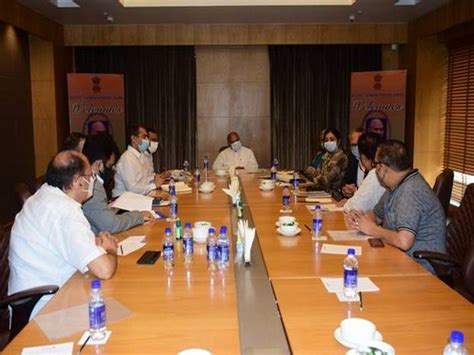 Union Minister RCP Singh meets various delegations on second day of ...