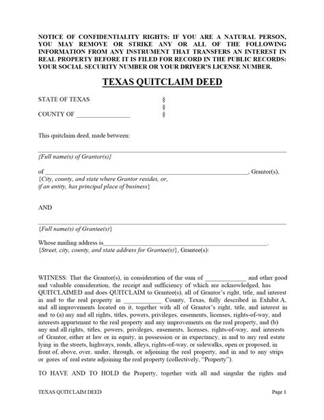 Free 8 Sample Quit Claim Deed Forms In Pdf Ms Word