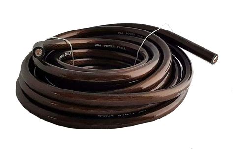 IMC Audio 1/0 Gauge CCA Power Ground Wire Cable (5ft Black) for ...