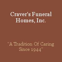 Recent Obituaries | Craver's Funeral Homes, Inc.