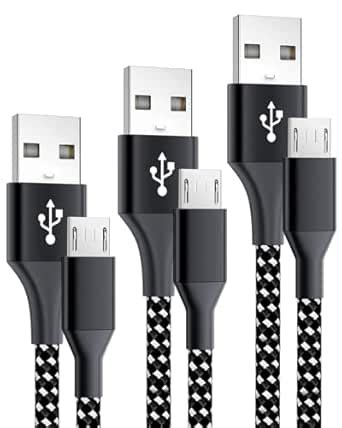 PS4 Controller Charger Cable 3-Pack 6FT for Xbox One Controller ...