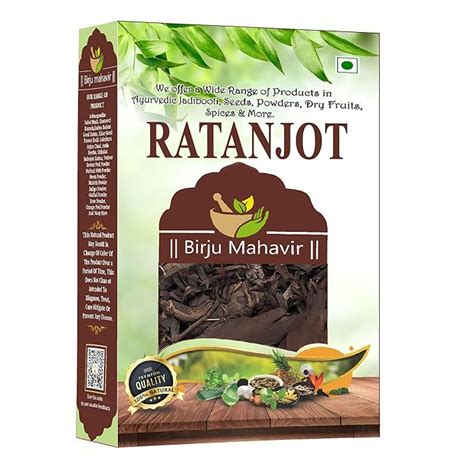 Buy BrijBooti Ratanjot Root 100 Gr - Raw Alkanet Root - Alkanna ...