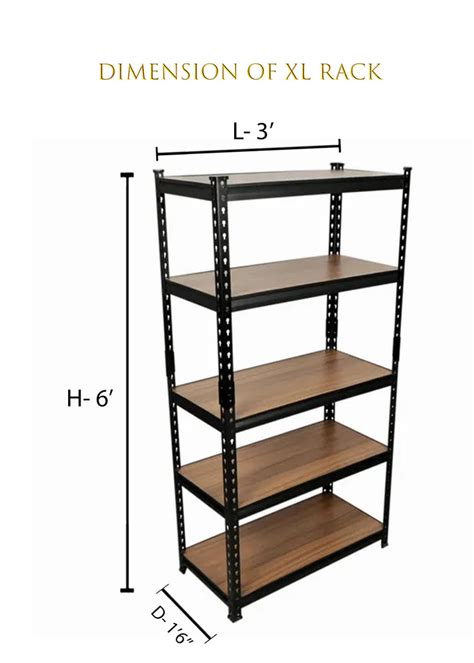 Boltless Adjustable Rack Shelves with Laminated Shelves (Made In India ...