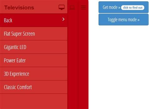 Mobile Push Menu with jQuery and CSS3 Transitions | jQuery Plugin