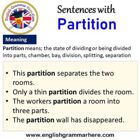 Image result for Example of Partition