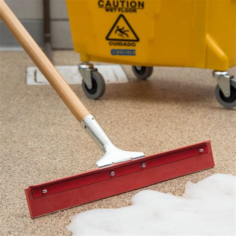 4007500 - Flo-Pac® Straight Red Gum Rubber Floor Squeegee With Heavy ...