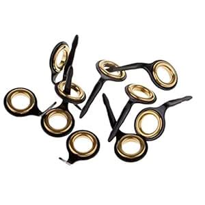 FLAWISH 10pcs Stainless Steel Fishing Rod Guides Line Ring Eye Rings ...