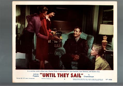 UNTIL THEY SAIL-1957-LOBBY CARD-WAR-SANDRA DEE-JOAN FONTAINE-SI VF/NM ...