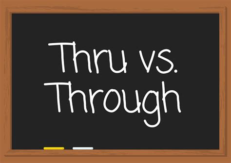 The Difference Between Thru vs. Through - Capitalize My Title