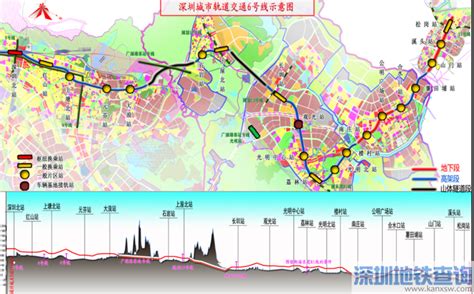 深圳地铁6号线最新线路图 站点介绍 - 地铁查询网