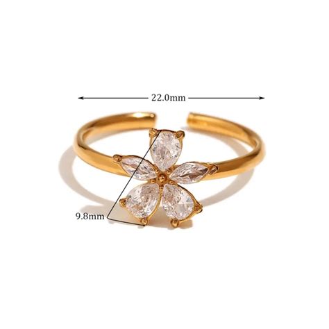 Flower Open Rings – 62carat