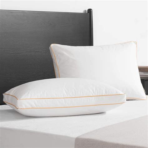 Homerz Set of 2 Royal Gusset Pillow, 3D Conjugate Fiber Filled, Medium ...