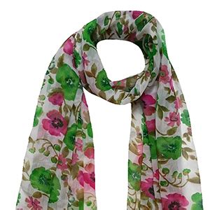 Buy FusFus Women's Printed Georgette Trendy Stoles, Free Size ...