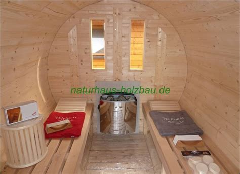 Fass Sauna Sauna Fass Aussensauna Gartensauna Saunakota Saunabau in ...