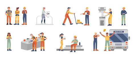Manufacturing Workers Vector 的图像结果