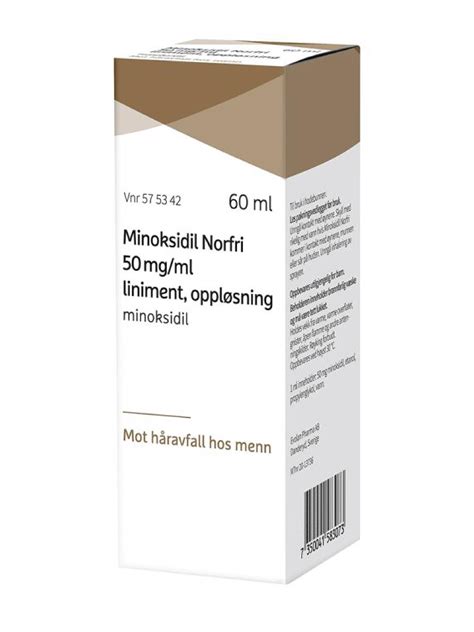Minoksidil Norfri 50 mg/ml liniment, 60 ml - Hårpleie - Farmasiet.no