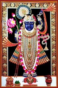 Poster N frame Shrinathji Nathdwara UV Textured Decorative Art Print ...