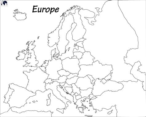 Blank Map Of Europe