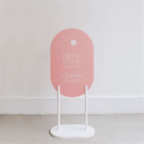 Panneau d'accueil "Dolce" rose – Les Mignonneries