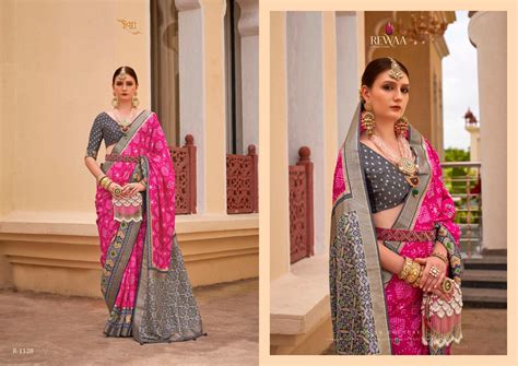 R-1128 Sankalp Patola Rewaa Sarees – Heriska