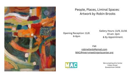People, Places, Liminal Space: Artwork By Robin Brooks, 9 Main St ...