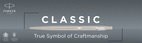 Parker Gift Set Classic Stainless Steel Chrome Trim Ball Pen With ...