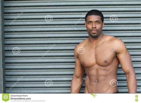 Portrait Of A Lean Toned And Ripped Muscle Fitness Man Under Soft ...