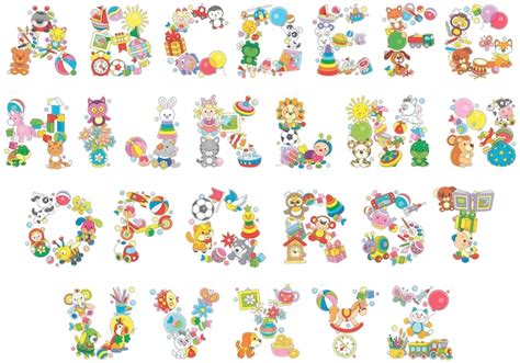Alphabet of toys a colorful and playful abc for childrens education ...