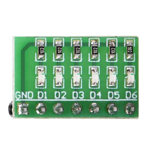 Buy LED Indicator Module 6 Bits Blue Adjustable Lithium Battery ...