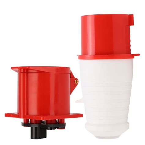 Buy 32A 3 Phase Socket,3P+E Industrial Plug Socket 32A 3 Phase ...