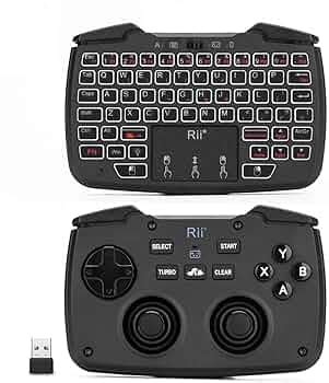 (Backlit Version)Rii RK707 3 in 1 Multifunctional 2.4GHz Wireless ...