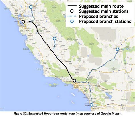 Image result for Hyperloop Route Map