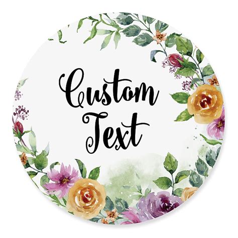 Darling Souvenir Made with Love Floral Theme - 2" Custom Stickers ...