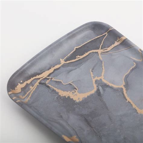 Buy Breccia Melamine Printed Serving Platter - 24.1x13cm from Home ...