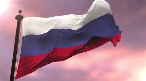 Футаж заставка "Развивающийся флаг Российской Федерации" (скачать ...
