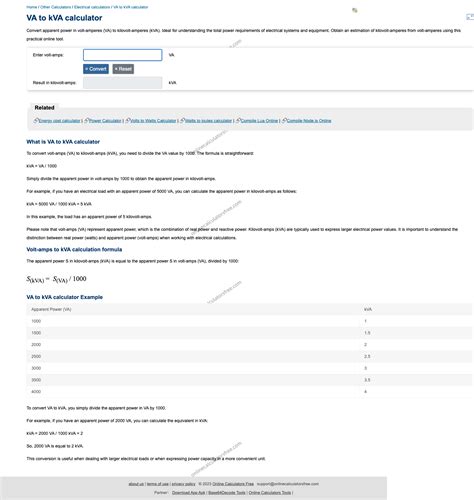 151041 volt-amperes to kilovolt-amperes | Convertisseur VA en kVA ...