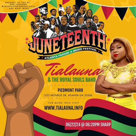 Tialauna & The Royal Souls Band LIVE @ Juneteenth Festival Atlanta ...