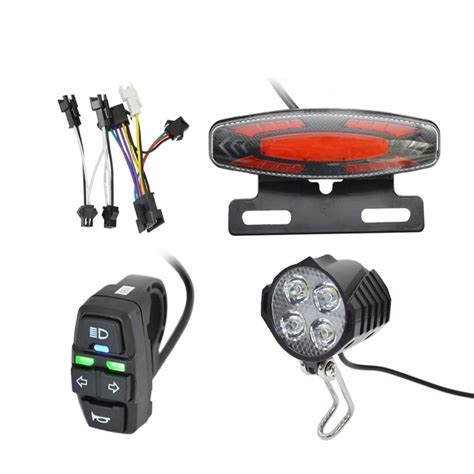 Teqin Ebike Headlight And Tail Light Sets 24v To 48v | Desertcart INDIA