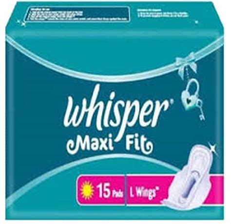 Buy WHISPER MAXI FIT LARGE WINGS 15 PIECES Online & Get Upto 60% OFF at ...