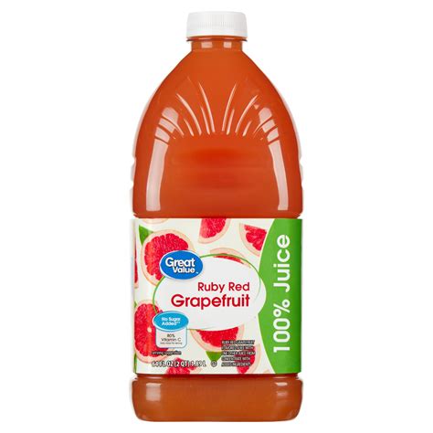 Great Value Ruby Red Grapefruit Juice | Fig App