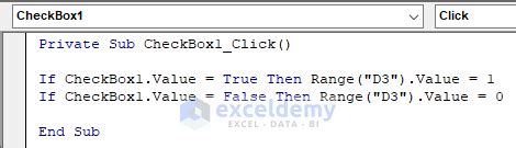 VBA Checkbox If Checked 的图像结果
