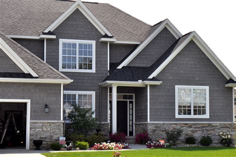 7 dark grey siding designs using white trim – Artofit