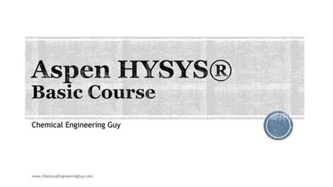 Image result for HYSYS Tutorial
