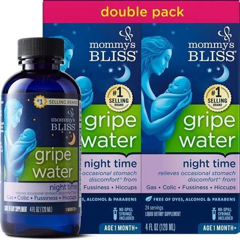 Amazon.com: Mommy's Bliss Gripe Water Night Time, Relieves Stomach ...