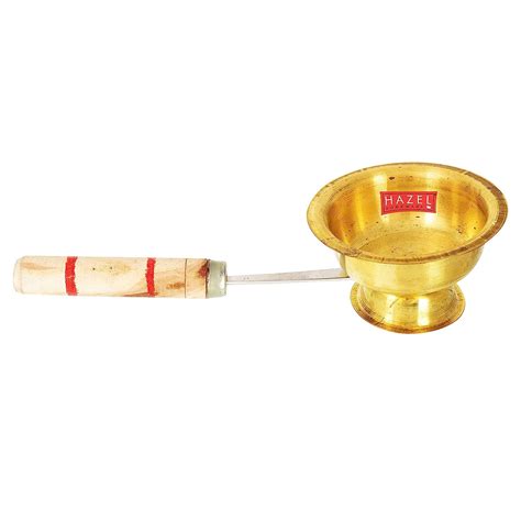 HAZEL Dhoop Dani with Handle | Brass Dhup Dani for Puja | Kapur Dani ...