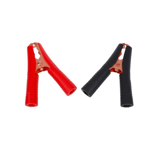100A Crocodile Alligator Clip Copper Clamp Black and Red Pair buy ...