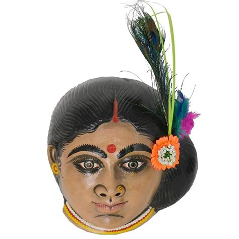 Santarms handicrafts Kiratin purulia art of folk chhau dance face mask ...